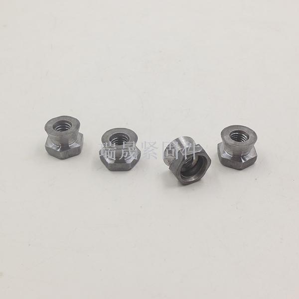 Galvanized fastener nut Dacrolein screw-off type anti-theft nut hexagonal tapered female for electri