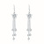 Tassel Silver Earrings Women's Korean-Style Long and Simple Tassel Hypoallergenic Earrings Crystal Eardrops Stage Earrings