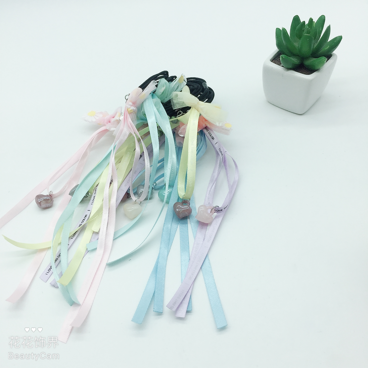 With Headdress Hair Ornaments Korea Silk Head tie Headdress Flower Hot Style