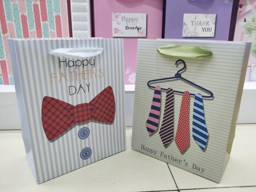 Wholesale Father‘s Day Mother‘s Day Bronzing Gift Bag Paper Bag Handbag Birthday Gift Bag Gift Box Packaging Bag