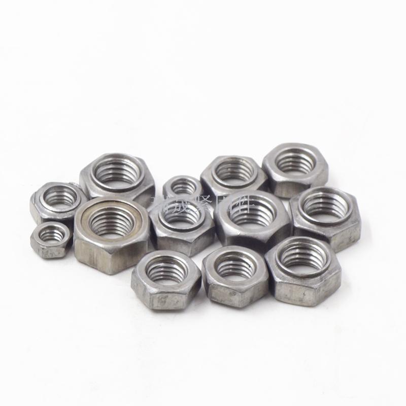 With welding point four feet hexagonal nut quartet welding nut galvanizing nut cap nut nut