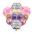 Cross-border New 22-inch hexagonal aluminum ball set for children's Birthday party decoration balloon