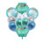 Cross-border New 22-inch hexagonal aluminum ball set for children's Birthday party decoration balloon