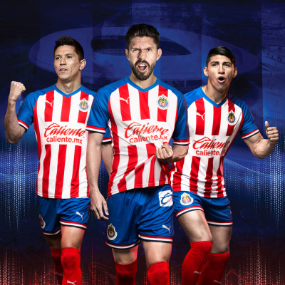 Customized Guadalajara 201920 Season Home and away Jersey short-sleeved Shorts Suit sport two-piece set