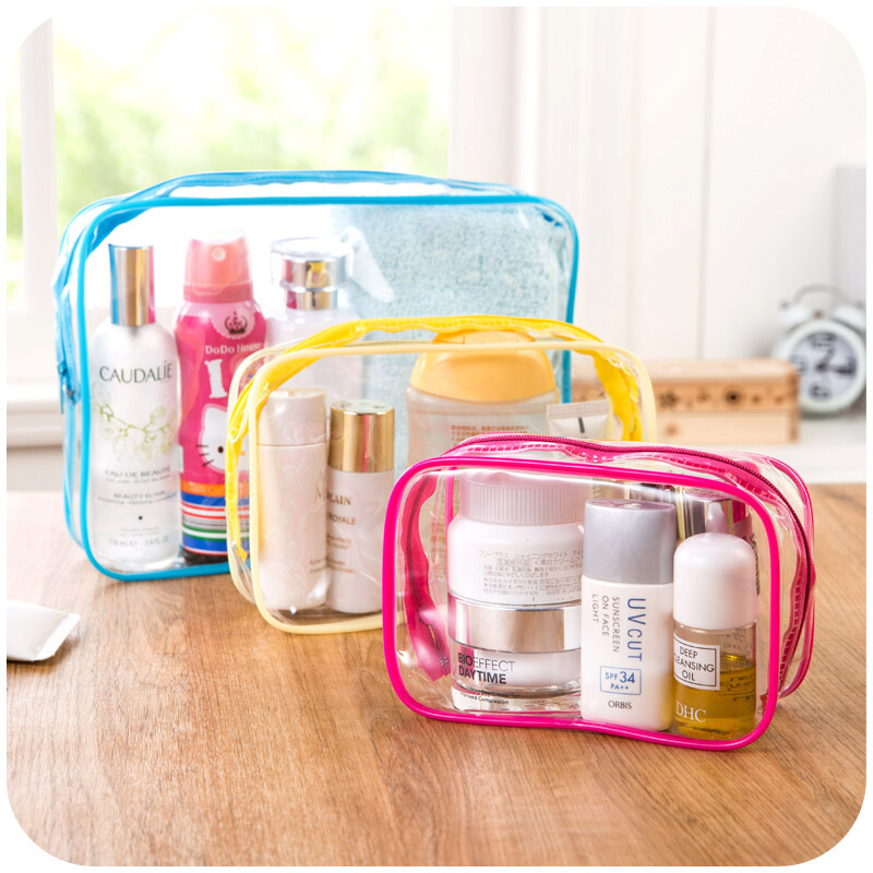 As well as being Transparent or toiletry Bag Female PVC tra...