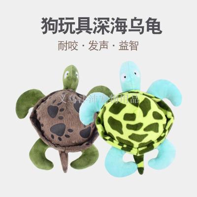 Pet products new stuffed toy Dog voice bite stuffed turtle figurines grinding teeth creative fun toys