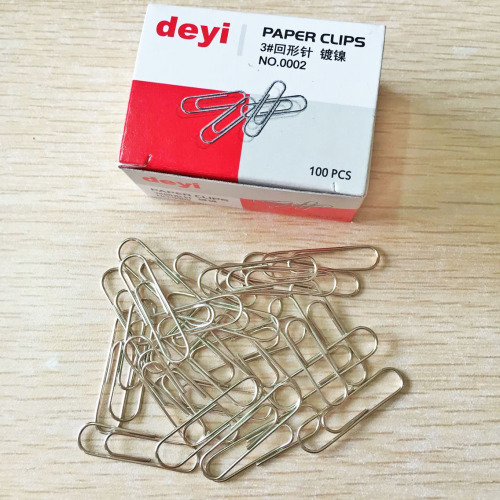 Office Supplies Stationery Metal Paper Clip Boxed 80 Pieces Wholesale