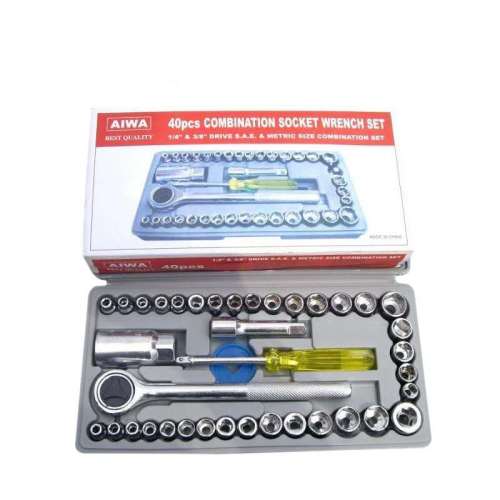 40pc aiwa tools household combination set repair tools hardware tools wrench set