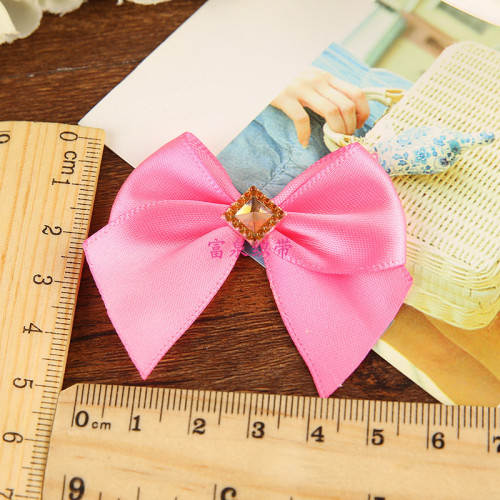 creative princess hair accessories sweet pink fabric bow diy women‘s jewelry accessories factory direct