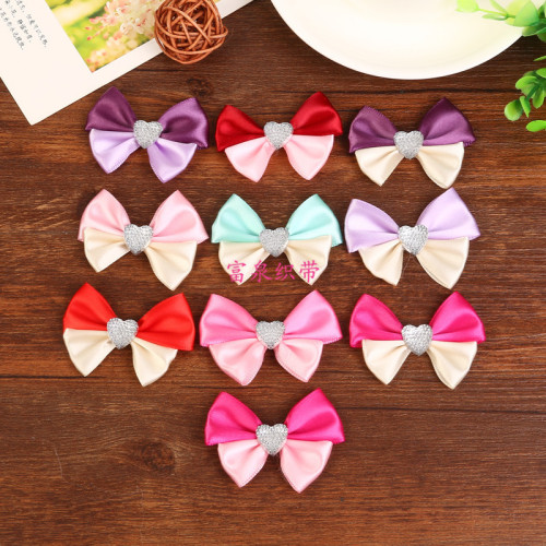 fashion handmade diy jewelry accessories exquisite clothing clothing accessories creative full rhinestone peach heart bow