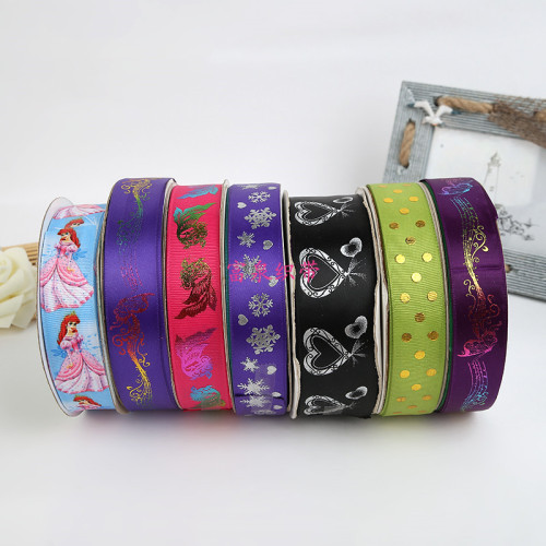 High Quality Polyester Textile Ribbon Exquisite Color Printing Ribbon Fashion Gift Packing Tape DIY Handmade Accessories 
