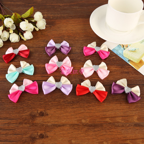 Factory Direct Sales New Love Bow Sweet Fashion Women‘s Hair Accessories Ornament Accessories All-Match Clothing Accessories 