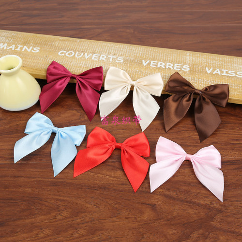 Hot Selling Exquisite Candy Color Bow High Quality Ribbon DIY Handmade Ornament Accessories Clothing Accessories 