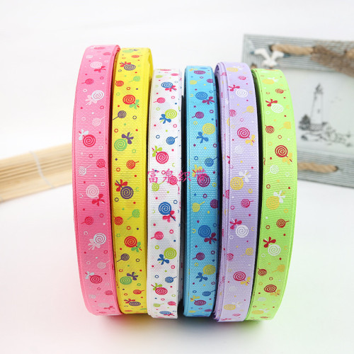 Exquisite Lollipop Printing Ribbon High Quality Polyester Knitted Boud Edage Belt DIY Handmade Jewelry Accessories Hot Sale