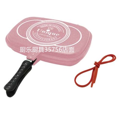 The factory sells 32CM Unique brand wheat rice stone double-sided frying pan aluminum pan