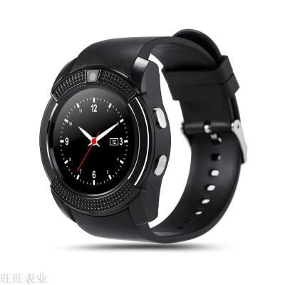 V8 smart watch full round screen phone card watch support sports, manufacturers direct can be inserted card