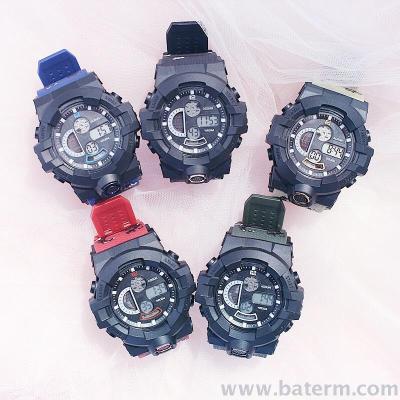 multifunctional waterproof colorful light camouflage watch strap sport electronic watch student watch