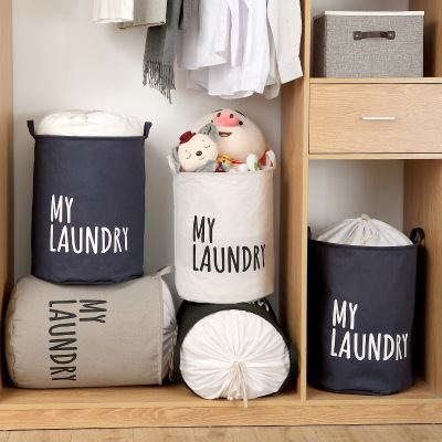Household laundry basket Cartoon cloth laundry basket large as folding laundry basket stall Oxford Cloth storage bucket