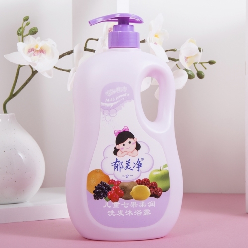 Yu Meijing Seven Fruit Children Shampoo Shower Gel 2-in-1 Baby Refreshing Bubble Bath 1，000G