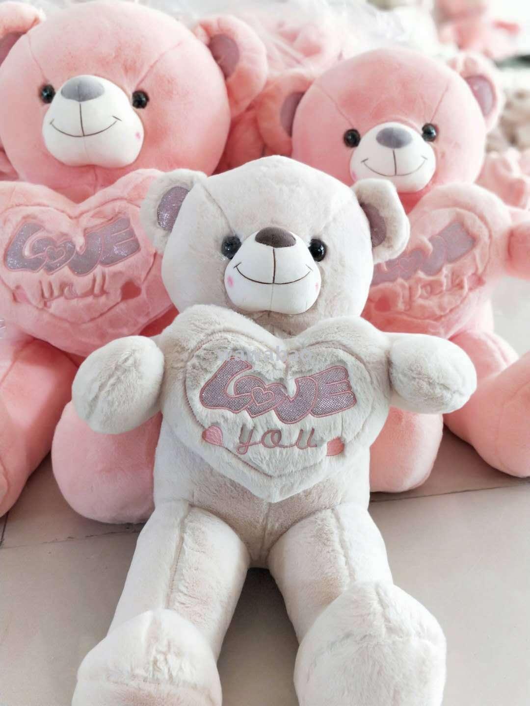 毛绒玩具大熊宝宝熊公仔新款爱心熊玩偶热卖女生生日礼物