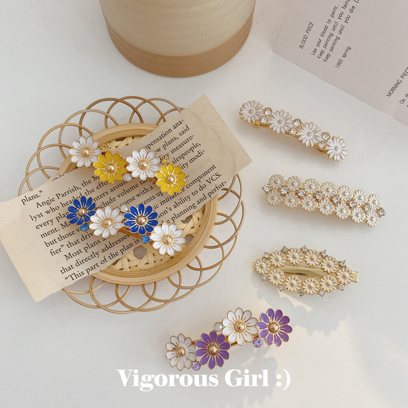 Super fairy Small Daisy Element Hairpin sweet temperament Ba...