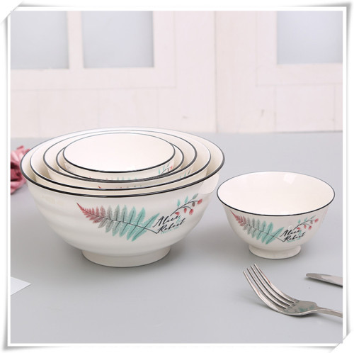 ceramic bulk tableware/rice soup noodles dessert salad bowl/rice soup dish vinegar dish spoon