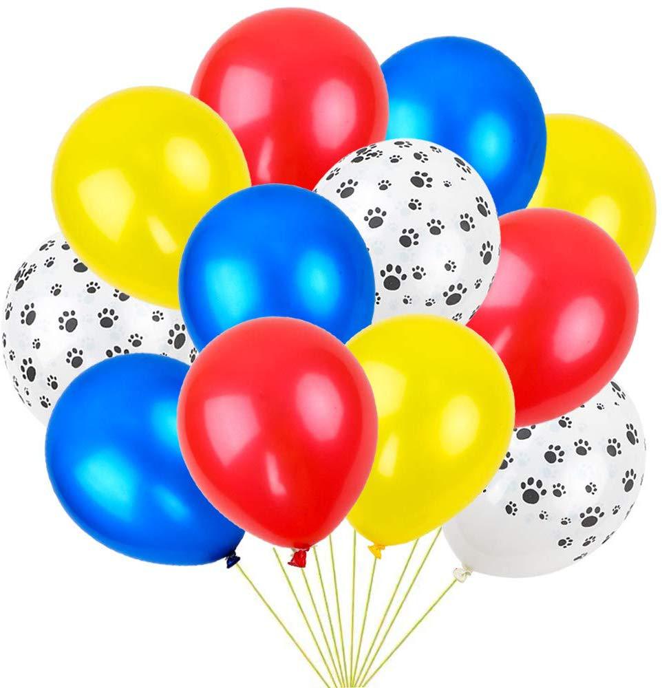 40pcs/Pack Dog Balloon Pikachu Super Hero Zoo Footprints Balloon Paw Patrol Rubber Balloons
