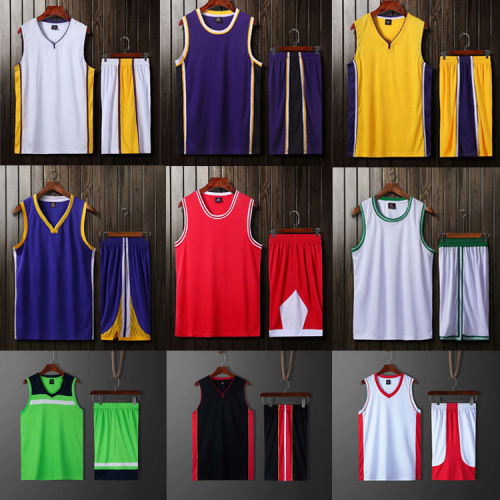 basketball uniform suit men‘s custom jersey children adult basketball team uniform training clothes quick-drying light plate printing processing