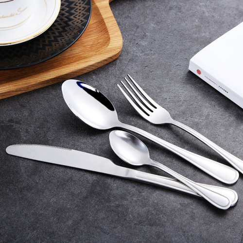 stainless steel western tableware hotel buffet restaurant western steak knife and fork factory direct sales