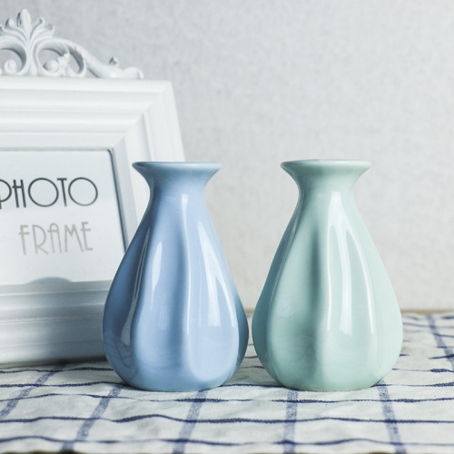 Creative Home Ceramic Crafts Ceramic Vase Office Desk Boutique Vase decoration Home Decoration Vase Wholesale 