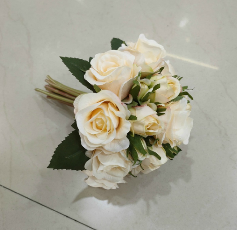 18头手扎玫瑰 仿真花假花人造花 家具酒店婚庆装饰_万意花艺_义乌购