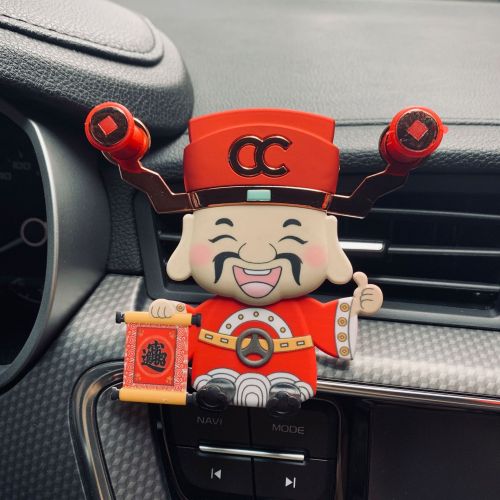 Xinnong New God of Wealth Car Mobile Phone Universal Bracket Air Outlet Gravity Mobile Phone Bracket Frosted Texture