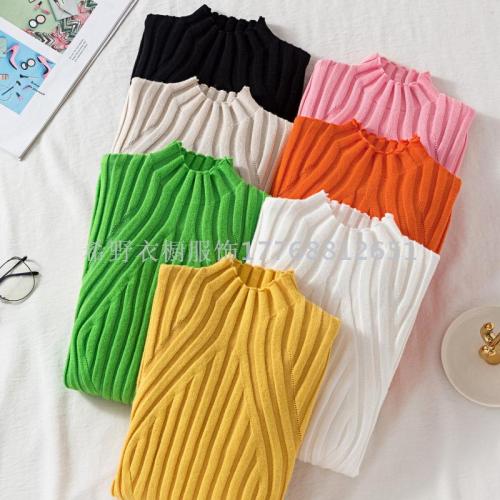 Factory Direct Sales Women‘s Pothole Sweater Women‘s Bottoming Shirt thermal Sweater Stall Wholesale Miscellaneous Sweater Women