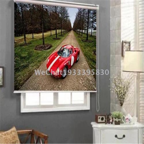 factory direct sales living room bedroom study shading roller shutter curtain 3d sports car full shading roller shutter finished products wholesale of foreign trade