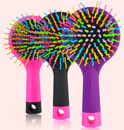 Korean Rainbow Comb Hairdressing Airbag Anti-Static Massage Curly Hair Tangle Teezer Magic Air Cushion Comb