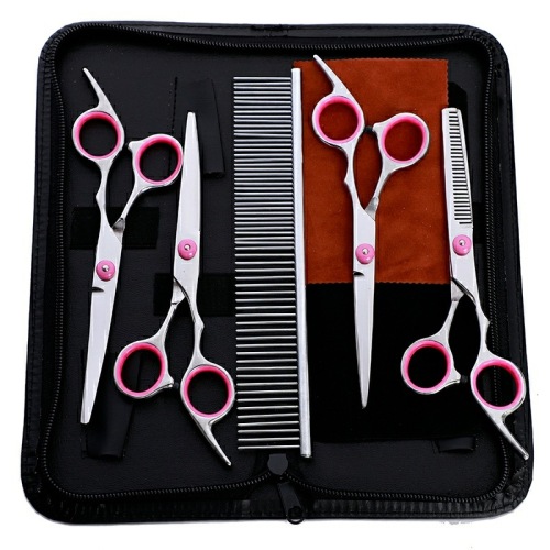 .0-Inch Pet Beauty Scissors 4-Pack Set Straight Scissors Hair Trimmer Pet Supplies Wholesale 