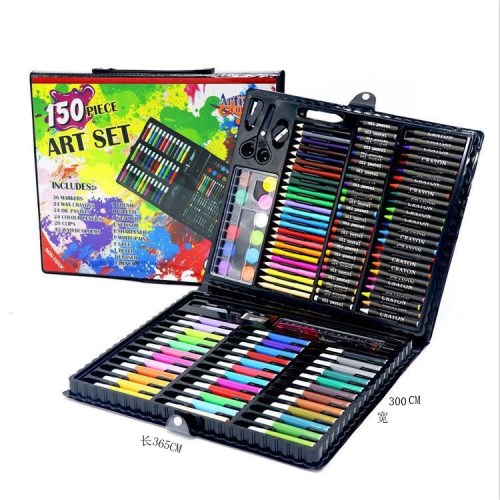 Children‘s Watercolor Pen Drawing Pen 150 Pieces Set 18 12 Colors Barrel Primary School Student Art Tools Kindergarten Stall
