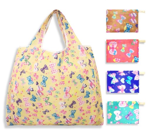 new printed cloth folding shopping bag supermarket shopping bag shoulder bag environmental protection handbag mummy bag