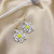 925 Pure silver small fresh Korean version small Daisy Fashion Boudoir girl Gift Jewelry