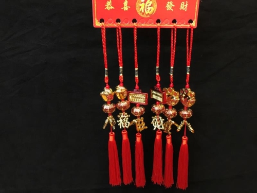 ingot bell festive pendant abacus bell fish bell green plant bonsai decoration small pendant