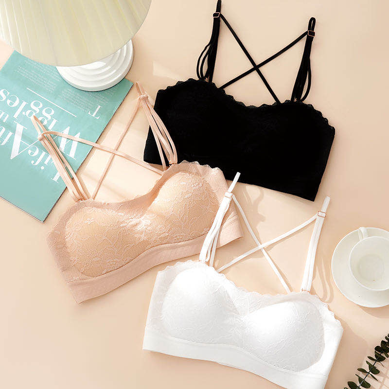 Women's bra beauty back underwear girl Vest style comfortabl...