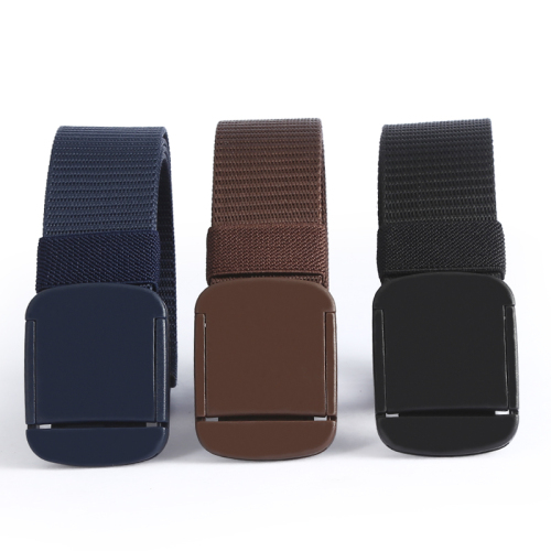 Factory Direct Men‘s Nylon Outdoor Sports Anti-Allergy Belt Leisure All-Match Quick-Drying smooth Buckle Belt Wholesale