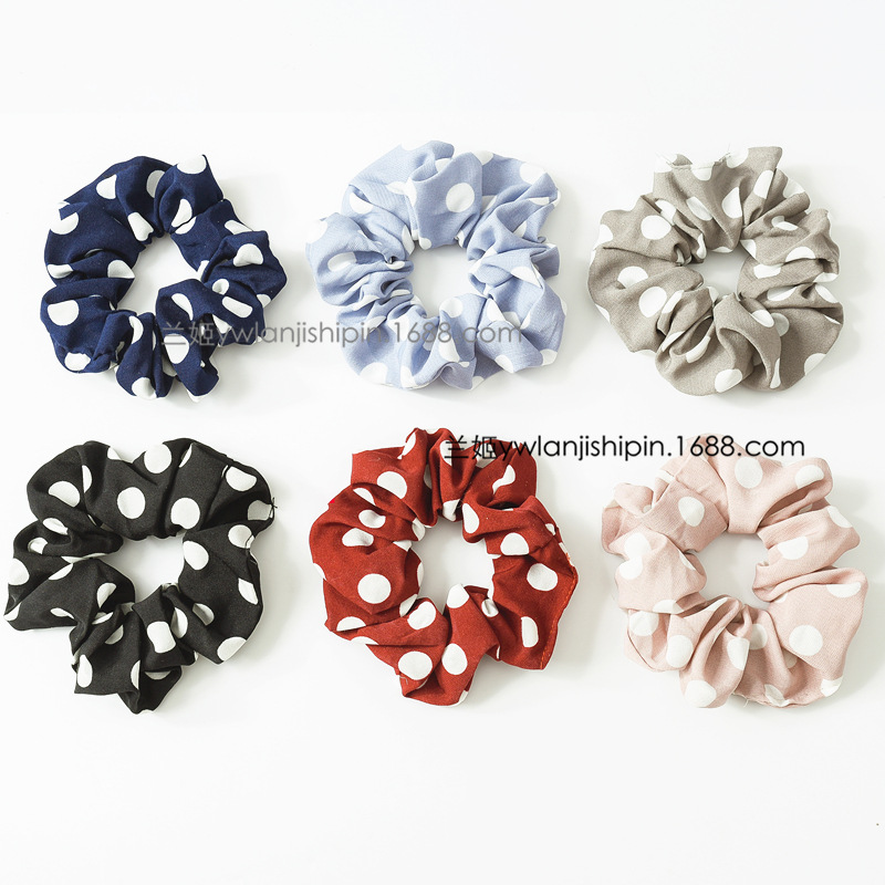 Female hair band polyester head circle Rope hair accessories...