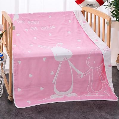 Bamboo Fiber 6-Layer Gauze Baby Quilt Baby Home Textile Baby's Bath Towel Six-Layer Jacquard Gauze Children's Duvet