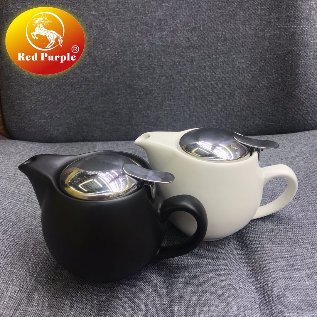 Jingzhi small ceramic teapot single household one-person afternoon teapot green tea tea flower teapo