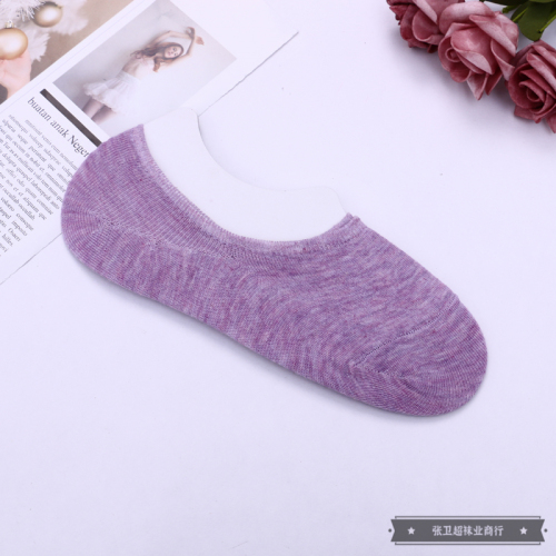 Summer Breathable Women‘s Type Low-Top Ankle Socks Cotton Thin Low Cut Sports Socks with Various Colors