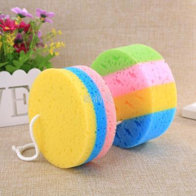 A four-color round-hole bath sponge bath rubbed back