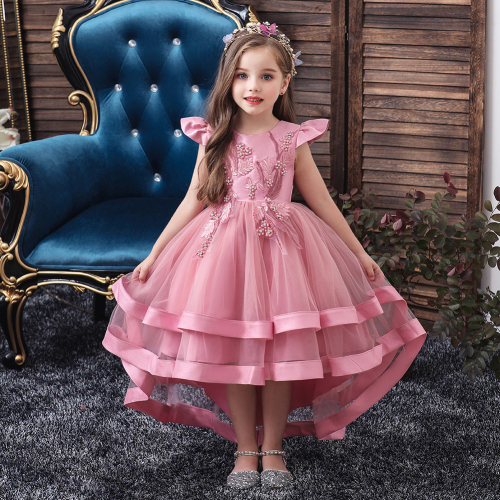 girls princess dress soft yarn pettiskirt big children trailing dress birthday party girls princess dress spot wholesale