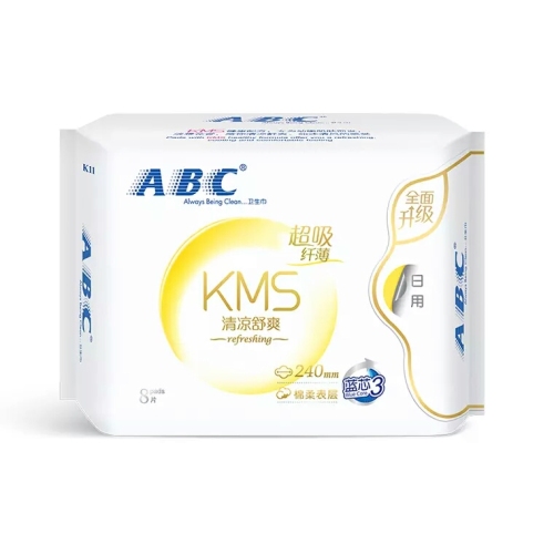 ABC Daily Use Thin Soft Surface Sanitary Napkin K11-8 Pieces （Including Kms） * 48