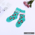 36-40 Size Specifications Colorful Color Matching Women's Fashion Cotton Socks European and American Fashion Street Couple Long Tube Skate Socks